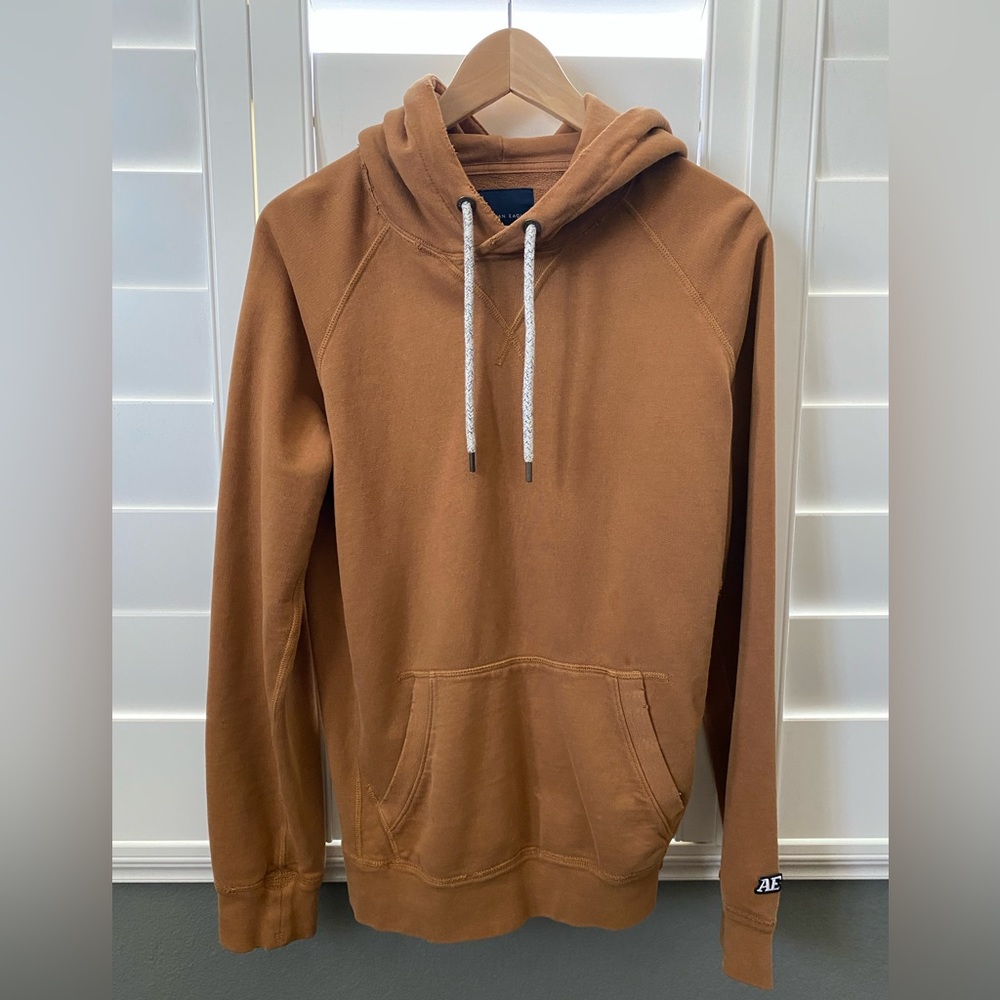 Burt orange distressed American eagle hoodie